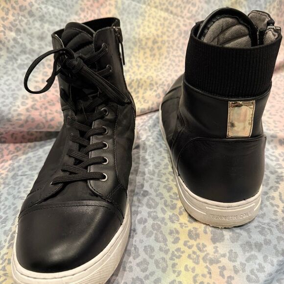 Kenneth Cole Kan High Top Sneaker – Black – Men's Size 9.5 US - Picture 3 of 6